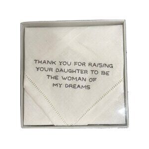 Mud Pie Women of My Dreams Groom to in-Law Handkerchief Wedding Bride Daughter
